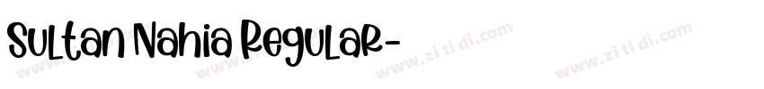 Sultan Nahia Regular字体转换